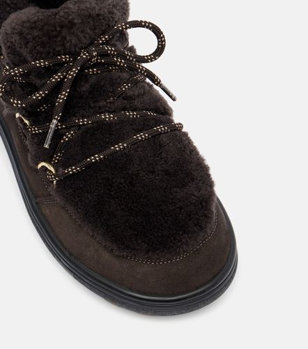 Chamonix shearling-trimmed suede ankle boots - Bogner - Modalova
