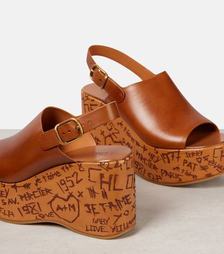 Chloe Maxime leather wedges - Chloe - Modalova