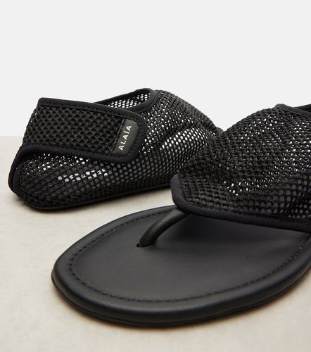 Alaia Fishnet thong sandals - Alaia - Modalova