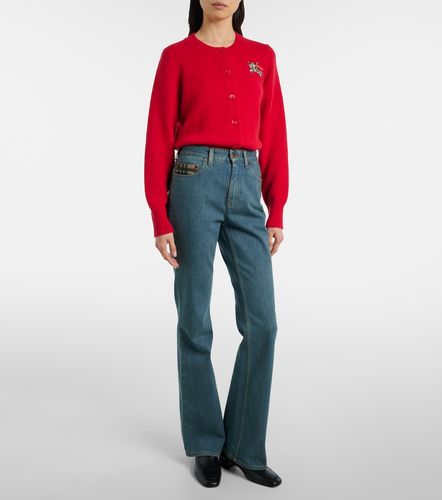 Jeans flared con Check - Burberry - Modalova