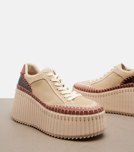 Chloé Sneakers Nama in suede platform - Chloe - Modalova