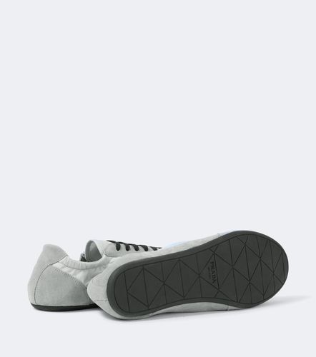 Collapse Re-Nylon and suede sneakers - Prada - Modalova