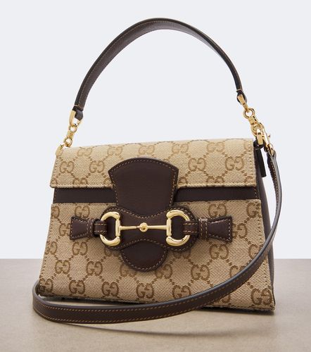 Borsa a mano Horsebit Small in canvas GG - Gucci - Modalova