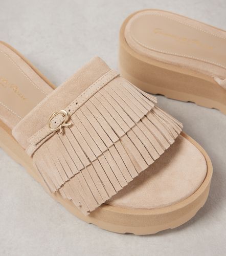Sandali in suede con platform - Gianvito Rossi - Modalova