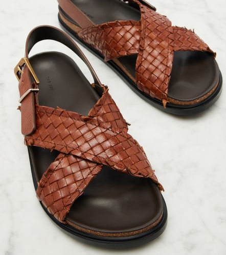 Buckle woven leather sandals - The Row - Modalova