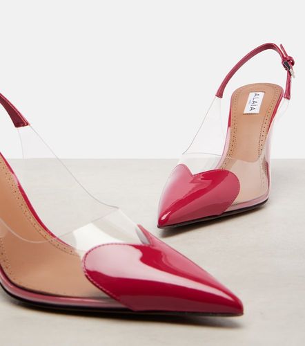 Le Cour 90 patent leather slingback pumps - Alaia - Modalova