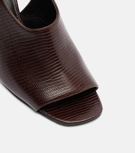 Embossed leather slingback sandals - Toteme - Modalova