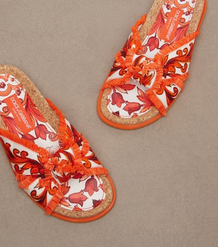 Sandali Majolica in broccato - Dolce&Gabbana - Modalova