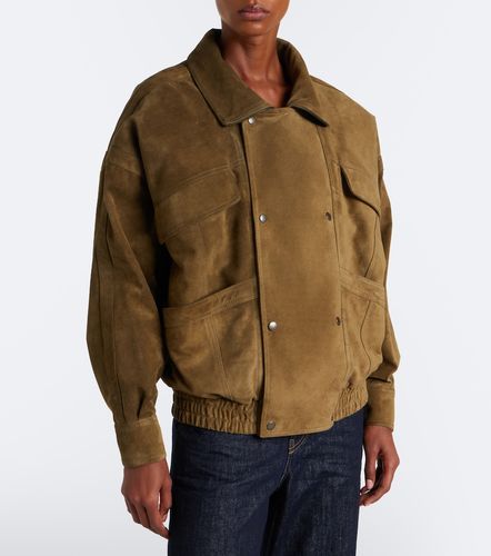 Giacca blouson in suede - Saint Laurent - Modalova