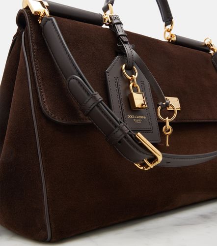 Borsa Sicily Large in suede - Dolce&Gabbana - Modalova