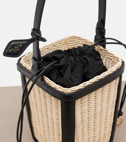 Alaïa Secchiello Small in vimini e pelle - Alaia - Modalova