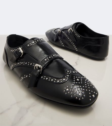 Scarpe monk strap in pelle con borchie - Fendi - Modalova