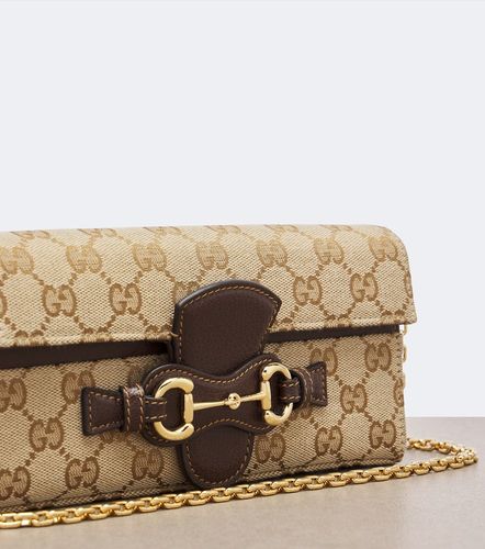 Horsebit GG Canvas wallet on chain - Gucci - Modalova
