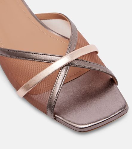 Perla leather and mesh slides - Malone Souliers - Modalova