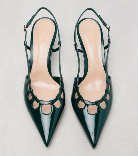 Eloise 55 leather slingback pumps - Gianvito Rossi - Modalova