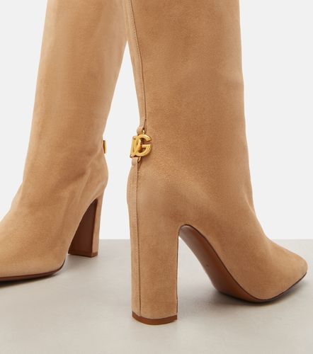 Suede over-the-knee boots - Dolce&Gabbana - Modalova