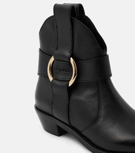 New Ring leather ankle boots - See By Chloe - Modalova