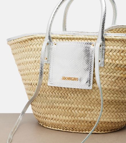 Bolso Soli Medium de rafia de piel grabada - Jacquemus - Modalova