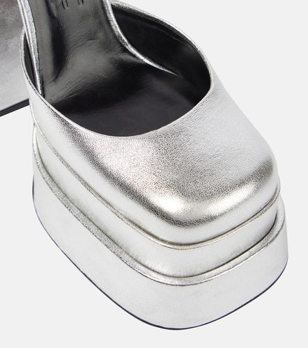 Medusa Aevitas leather platform pumps - Versace - Modalova