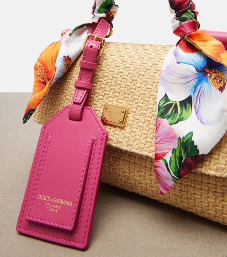 Sicily Small raffia-effect top-handle bag - Dolce&Gabbana - Modalova