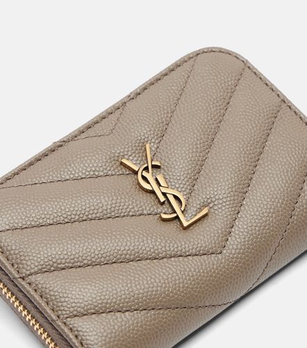 Tarjetero Cassandre de piel acolchada - Saint Laurent - Modalova