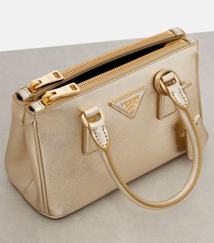 Galleria Mini metallic leather tote bag - Prada - Modalova