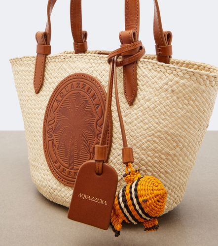 Tropical Mini raffia top-handle bag - Aquazzura - Modalova