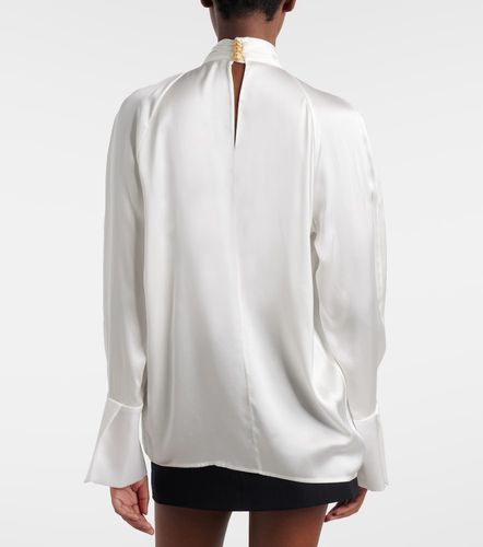 Balmain Draped silk satin blouse - Balmain - Modalova