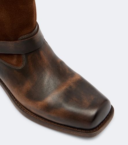 Biker leather mid-calf boots - Golden Goose - Modalova
