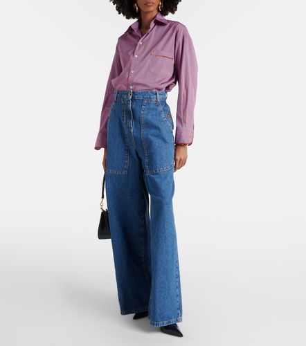 Jeans a gamba larga e vita alta - Etro - Modalova