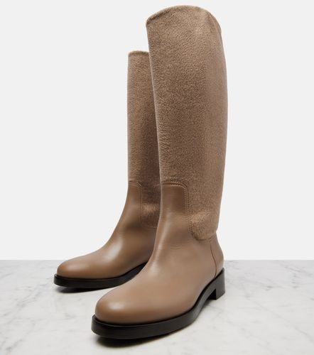 Botas altas de cachemir y piel - Max Mara - Modalova