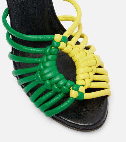 Mules Plot de piel trenzada - JW Anderson - Modalova