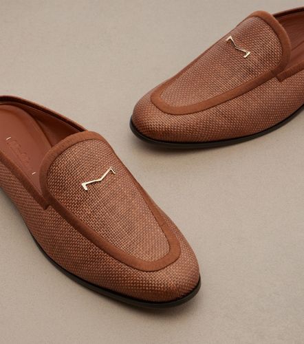Mules Amito in rafia con pelle - Max Mara - Modalova