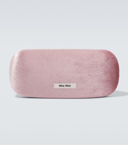 Gafas de sol ovaladas con logo - Miu Miu - Modalova
