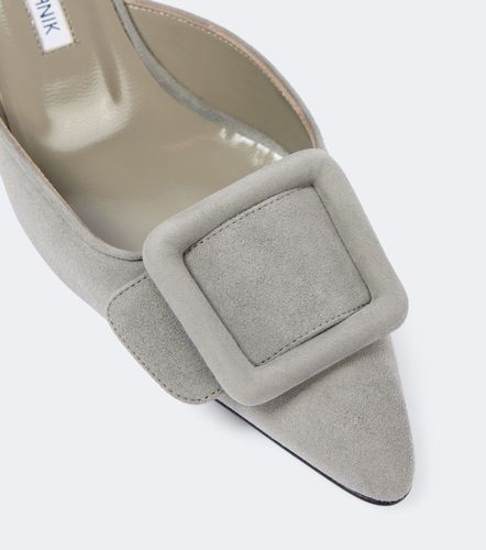 Mules Maysale 50 in suede - Manolo Blahnik - Modalova