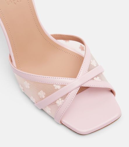 Perla 70 leather and mesh mules - Malone Souliers - Modalova