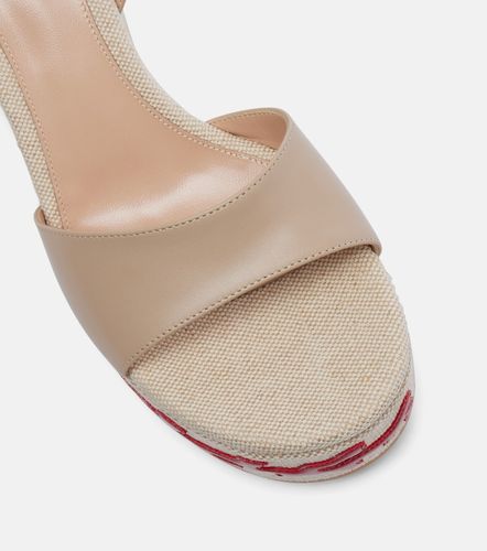 Malia leather wedge espadrilles - Gianvito Rossi - Modalova