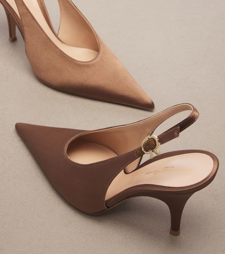 Pumps slingback Sofia in raso - Gianvito Rossi - Modalova
