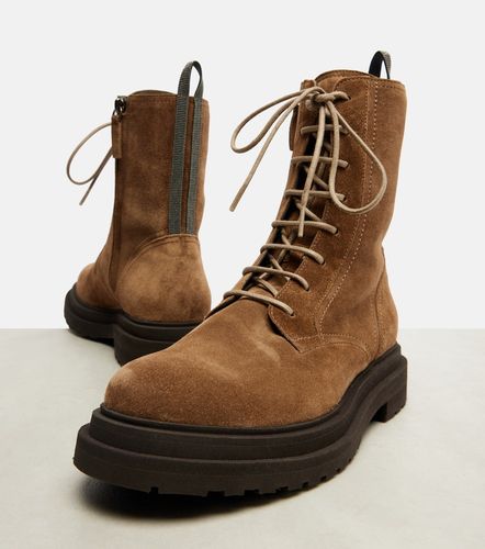 Stivaletti in suede - Brunello Cucinelli - Modalova