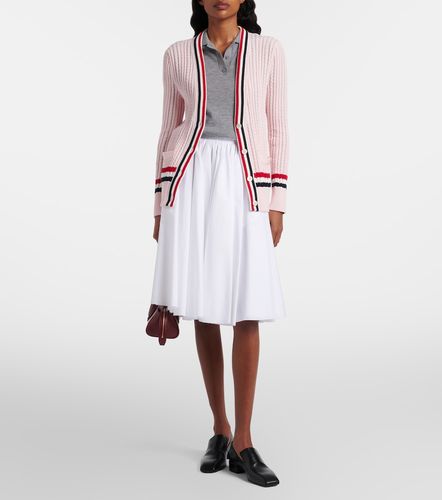 Cárdigan trenzado de algodón - Thom Browne - Modalova