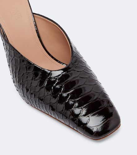Rowe croc-effect patent leather mules - Malone Souliers - Modalova