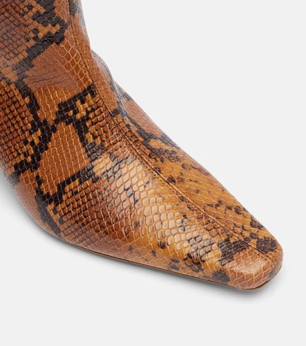 Wally snake-effect leather knee-high boots - Staud - Modalova