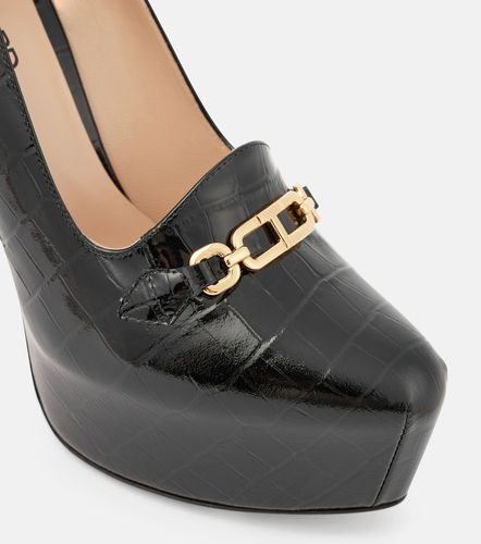 Croc-effect patent leather platform pumps - Tom Ford - Modalova