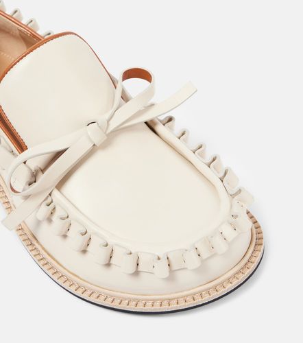 Ruffled leather moccasins - JW Anderson - Modalova