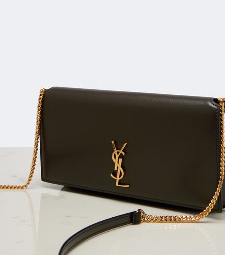 Cassandre leather phone pouch - Saint Laurent - Modalova