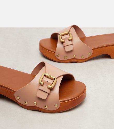 Jeannette 40 embellished leather clogs - Chloe - Modalova