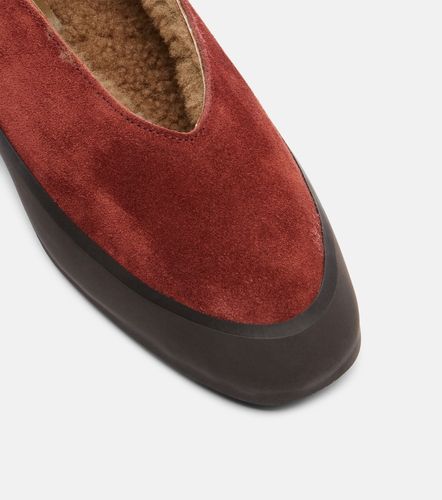 Apres Ski shearling-lined suede flats - Le Monde Beryl - Modalova