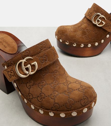 Gucci Mules Double G in suede - Gucci - Modalova