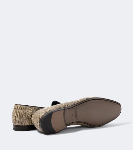 Modena snake-effect leather loafers - Manolo Blahnik - Modalova