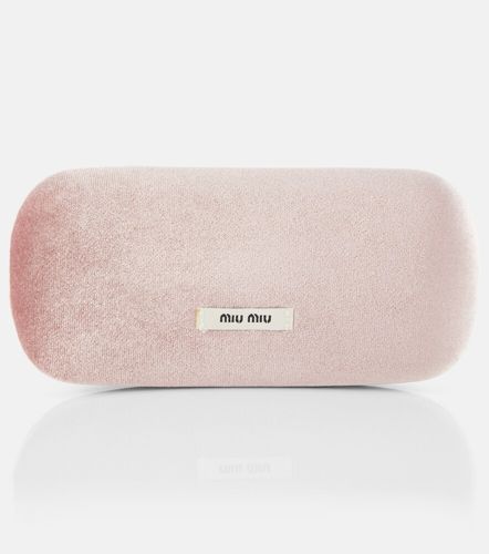 Miu Miu Oval logo glasses - Miu Miu - Modalova